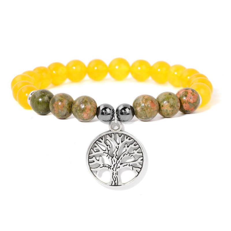 Natuurlijk Kristal Levensboom Armband - Mila
