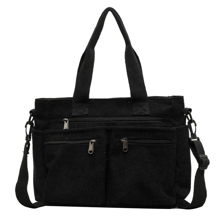 Trendy Corduroy Schoudertas - VelvetVogue