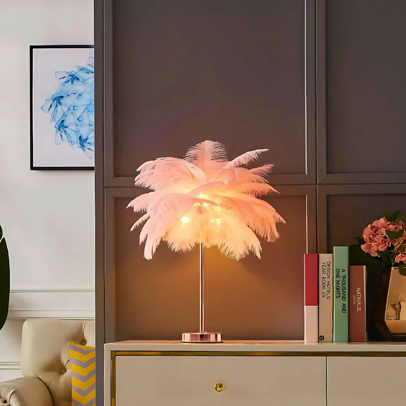 Atmospheric Feather Palm Tree Lamp - LumaPalm