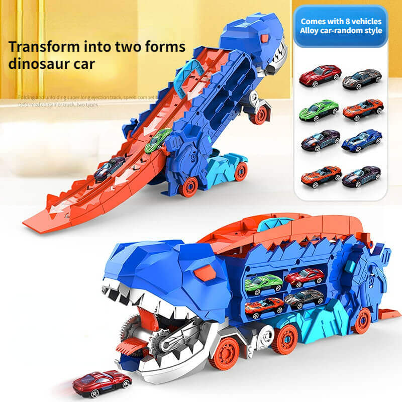 3-in-1 Race Truck for Kids - T-Rex Transporter