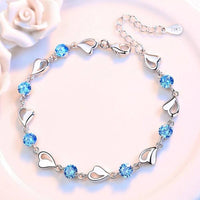 Silver Heart-Shaped Bracelet - Eloria