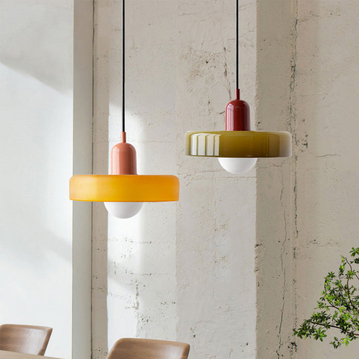 Colored Glass Pendant Lamp - BauLume