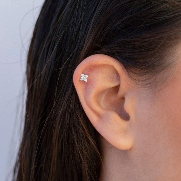 Delicate Flower Stud Earrings - Sophie