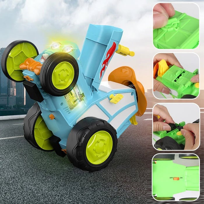 Samochód do trików z światłem i muzyką – SpinRacer