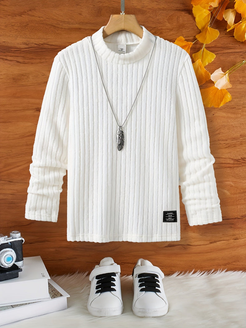 Stylish Boys’ Turtleneck Tony – Warm & Soft Fabric