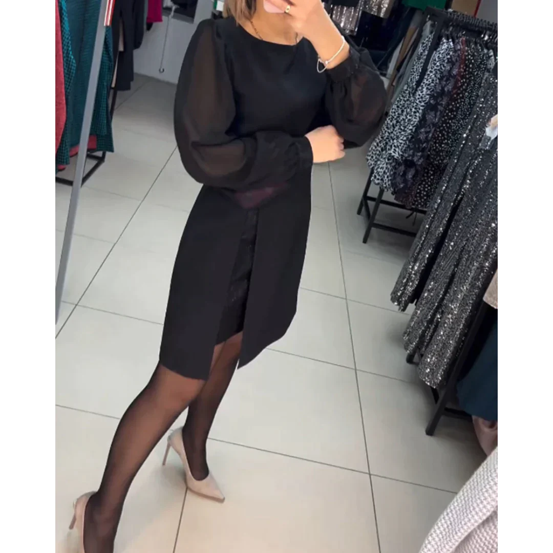 Classic Long-Sleeve Dress - Isabelle