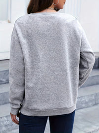 Casual Sweatshirt with Feather Print - Marisa