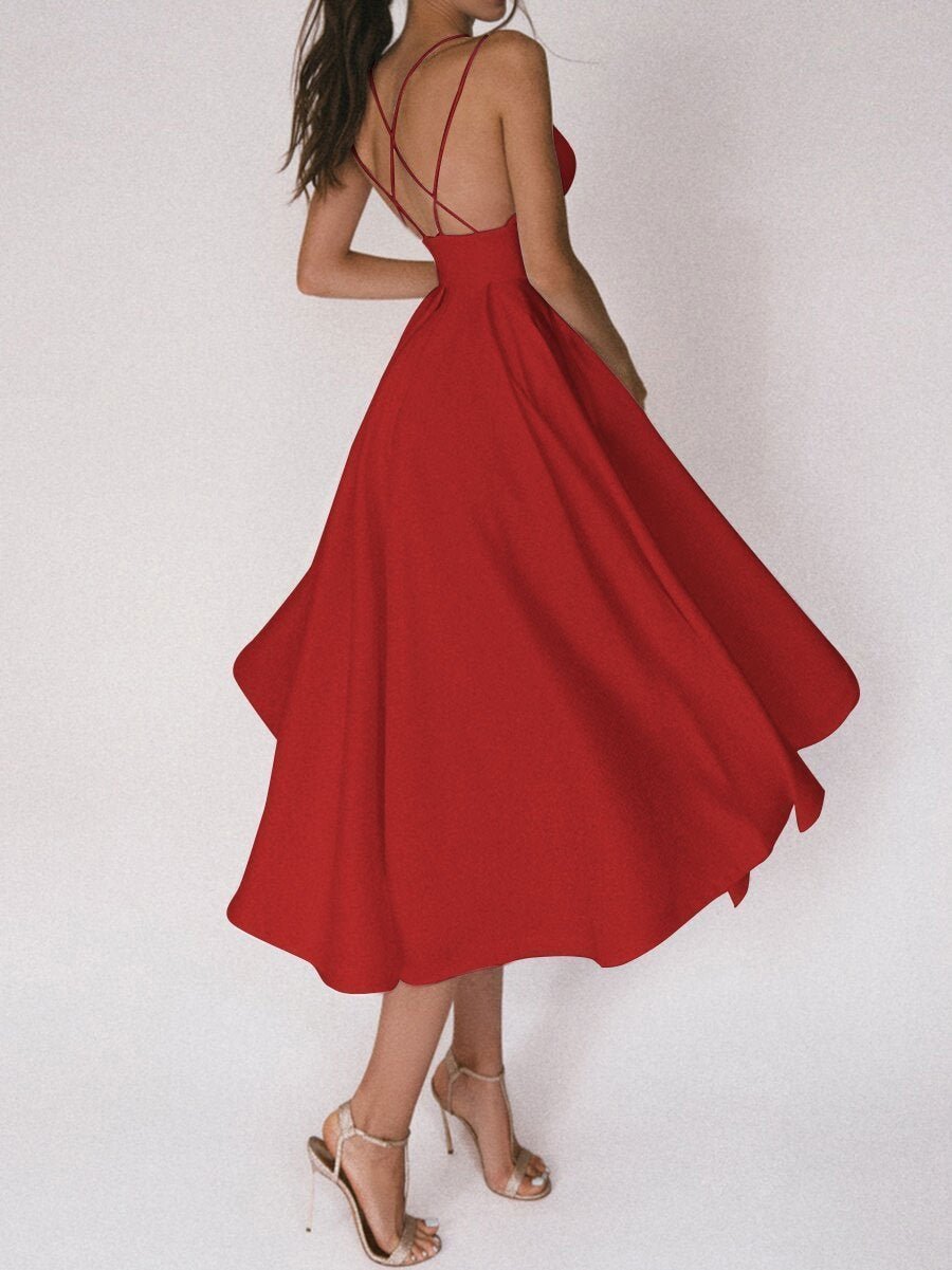 Strappy V-Neck Dress - Noa