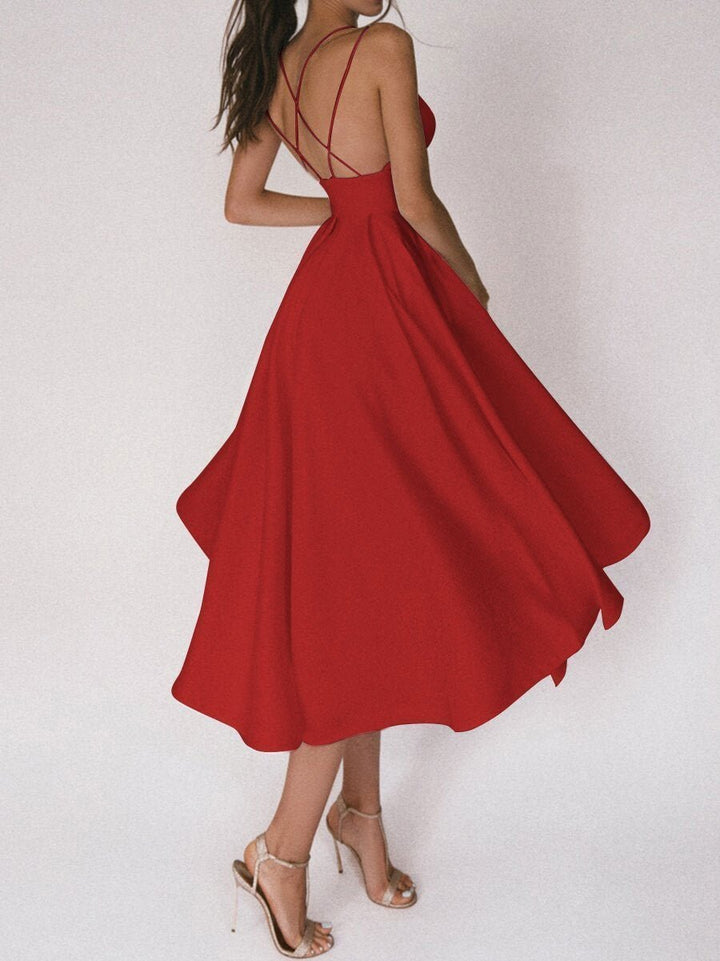 Strappy V-Neck Dress - Noa