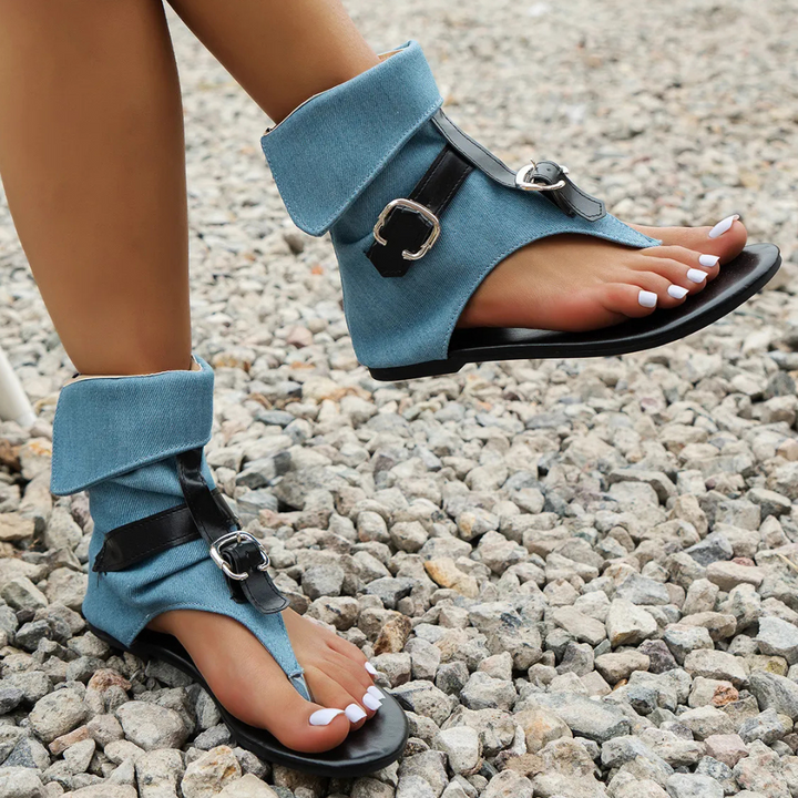 Trendy Denim Sandals for Women - Nova