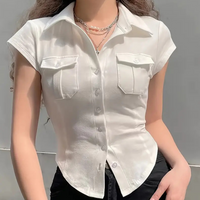Versatile White Women's Blouse - Nova