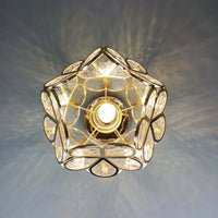 Glass Flower Ceiling Lamp - FloraGlow