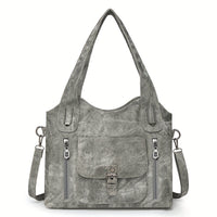 Vintage-Stijl Vegan Leren Schoudertas - Marivelle