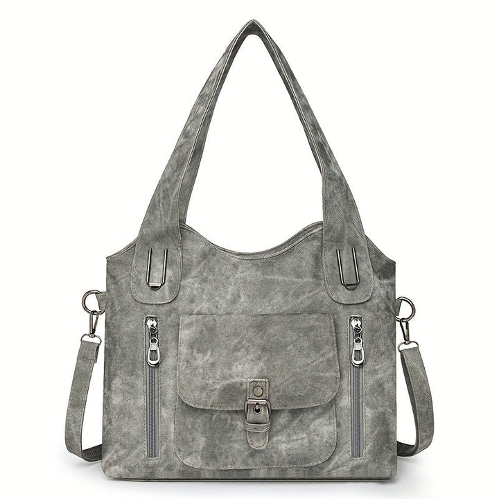 Vintage-Stijl Vegan Leren Schoudertas - Marivelle