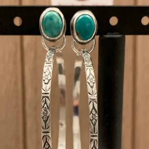 Boho Vintage Onyx Kolczyki - Nalani
