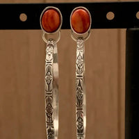 Boho Vintage Onyx Kolczyki - Nalani
