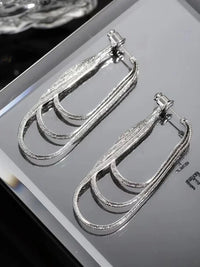 Three-Layer Chain Earrings - Aurelia