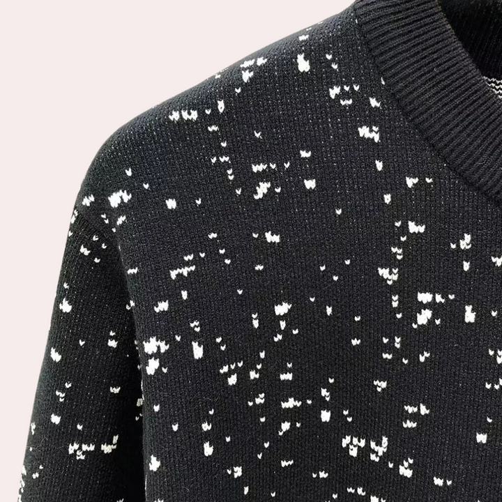 Warm Knitted Men's Sweater - Leon