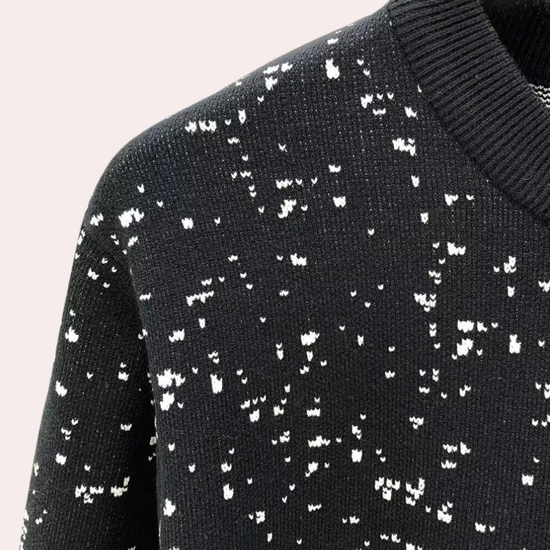 Warm Knitted Men's Sweater - Leon