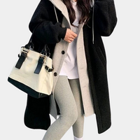 Casual Long Women's Coat with Hood - Isla