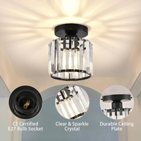 Modern Crystal Ceiling Lamp - CrystalGlow