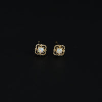 Delicate Vintage Earrings with Opal - Seraphina