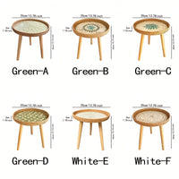 Scandinavian Rattan Side Table - Elin