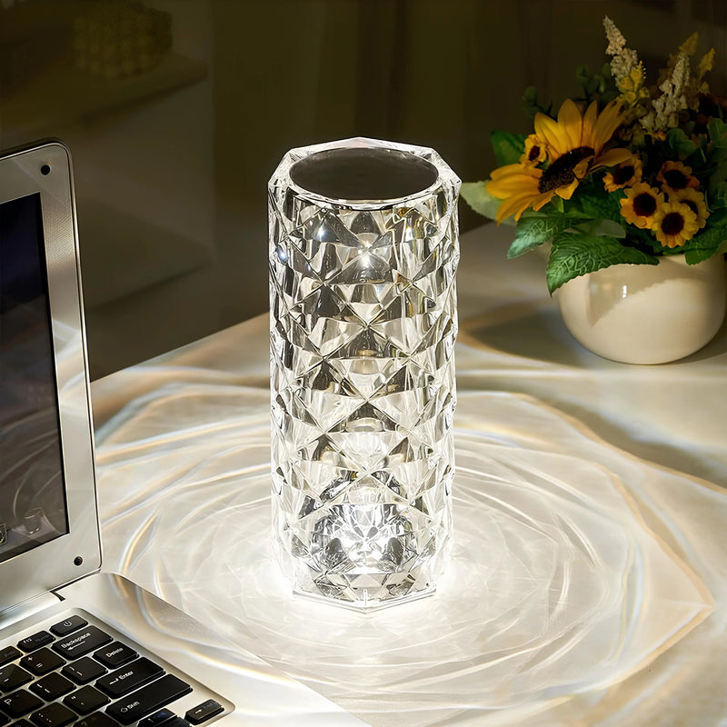 Crystal Table Lamp with Touch Control - Aurora