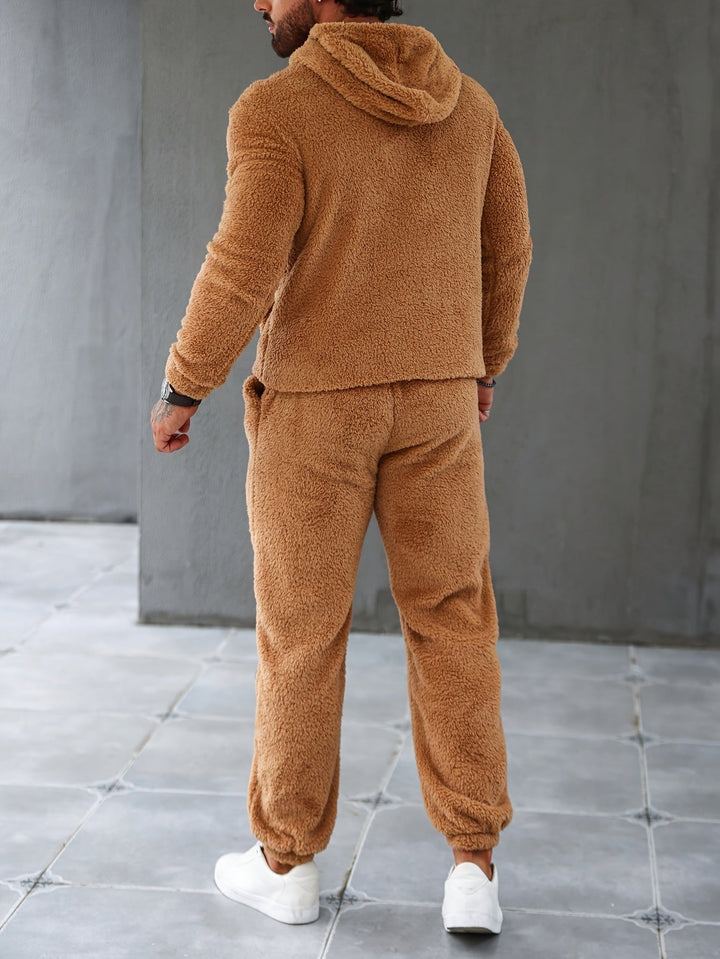 Fuzzy Fleece Two-Piece Outfit Set - Logan