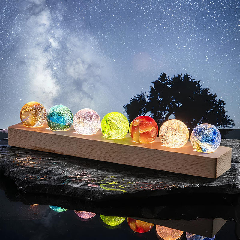 Luminous Cosmic Crystals - AstroGlow Orbs