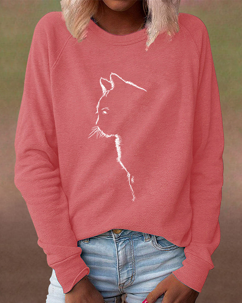 Bluza z nadrukiem kotów - Łapki