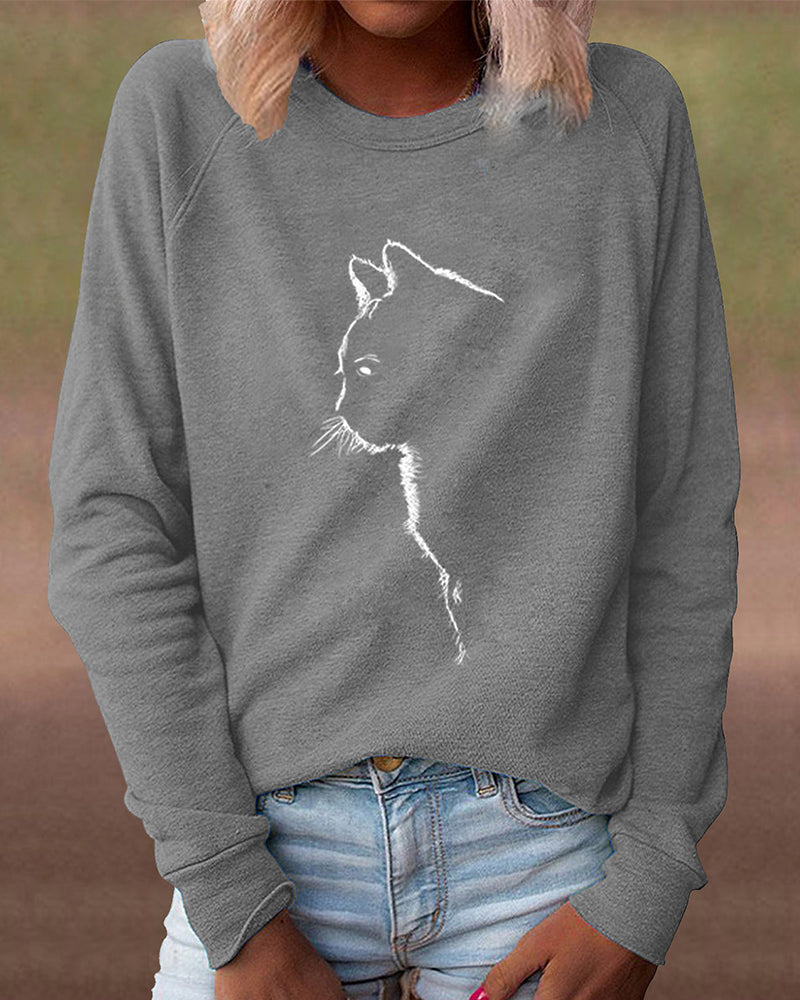 Bluza z nadrukiem kotów - Łapki