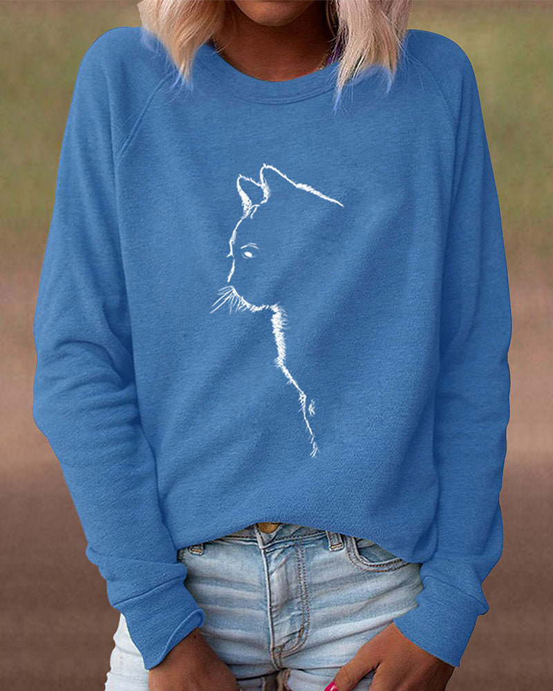 Bluza z nadrukiem kotów - Łapki