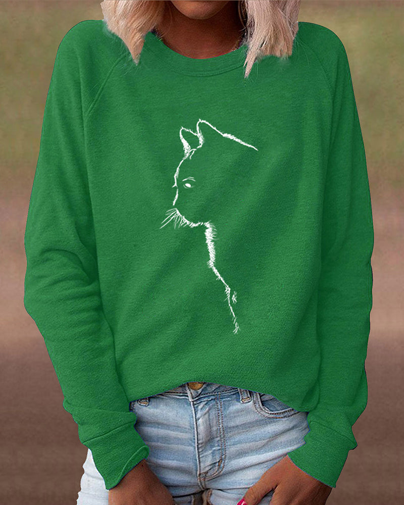 Bluza z nadrukiem kotów - Łapki