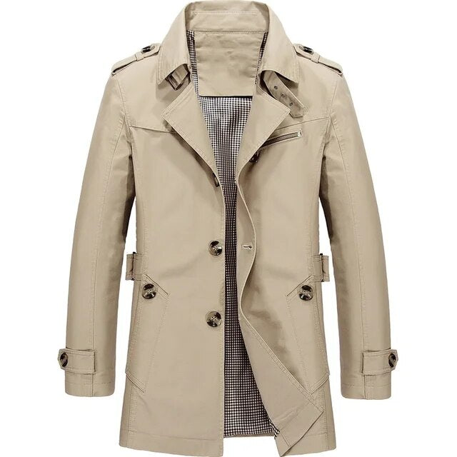 Sammy Jackson™ Płaszcz Trench | Stylowy długi płaszcz