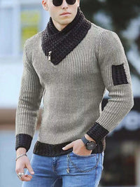 Sammy Jackson™ Casual Sweater | Vintage Wool Sweater with High Collar