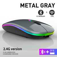Sammy Jackson™ Wireless LED Mouse | Rechargeable Bluetooth Mouse