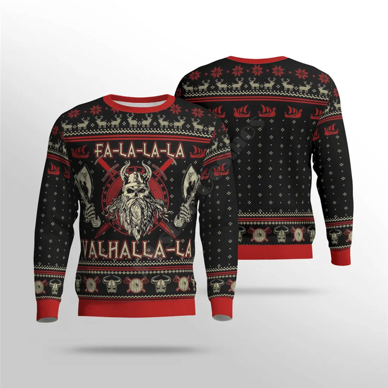 Sammy Jackson™ Viking Christmas Sweater | YuleTattoo Christmas sweater