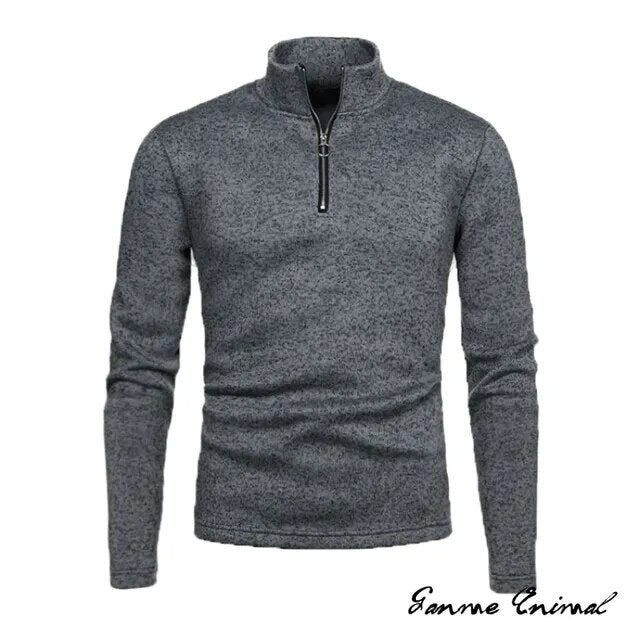 Sweter Sammy Jackson™ z zamkiem | Grubszy sweter z półzamkiem
