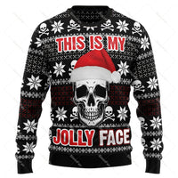 Sammy Jackson™ GrungeFest Christmas Sweater | Sweater with skull print