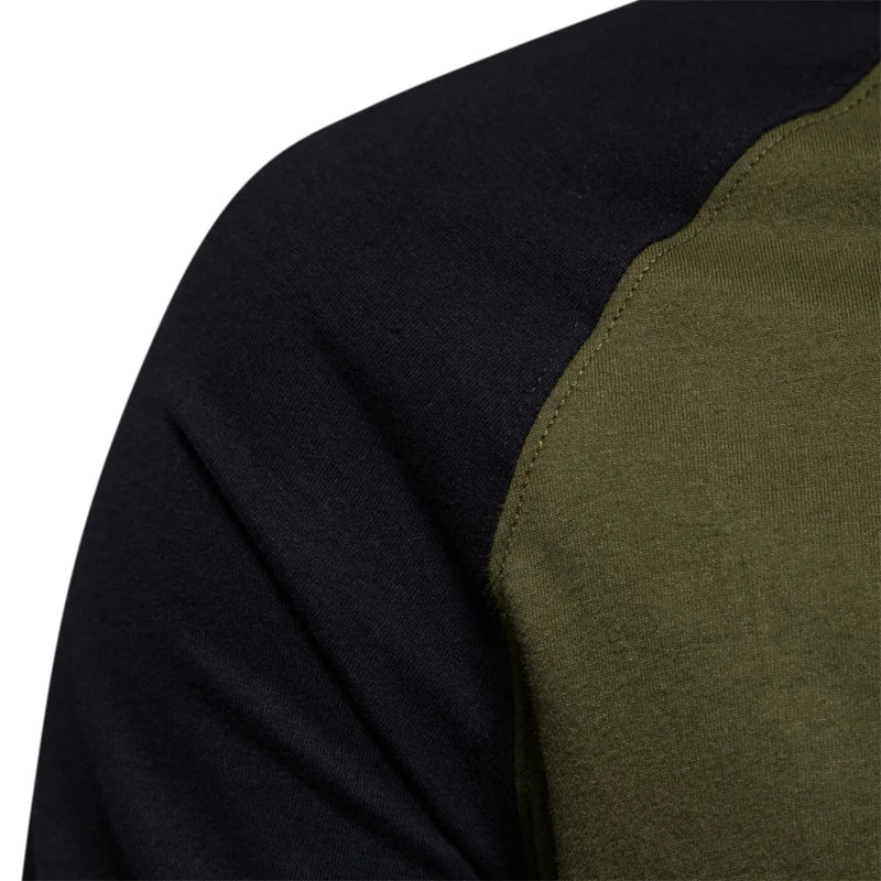 Sammy Jackson™ Patchwork Shirt | With round neck and long sleeves