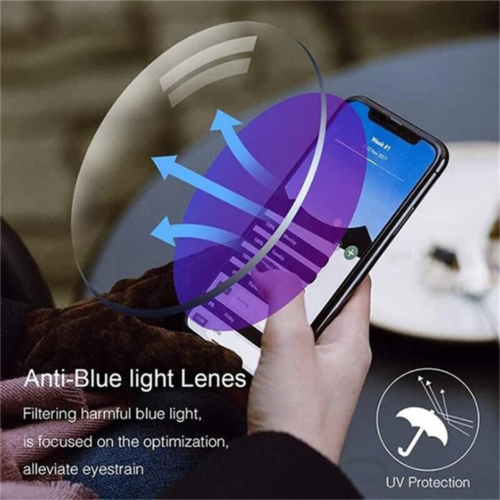 Glasses with Blue Light Filter and Multifocal Strength - VisionGuard