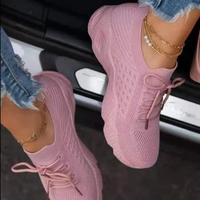 Breathable chunky women's sneakers with laces – Saphira