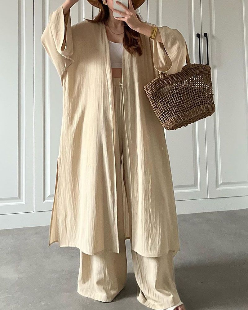 Casual two-piece set for women with jacket and pants - Thalia