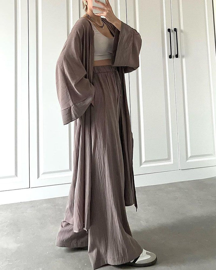 Casual two-piece set for women with jacket and pants - Thalia