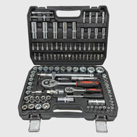 108-Piece Chrome Vanadium Socket Set – TorqueMaster