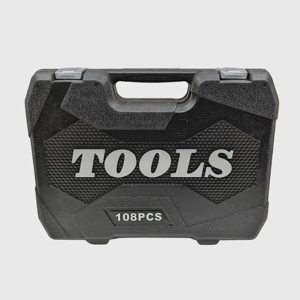 108-Piece Chrome Vanadium Socket Set – TorqueMaster