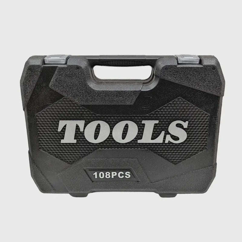 108-Piece Chrome Vanadium Socket Set – TorqueMaster
