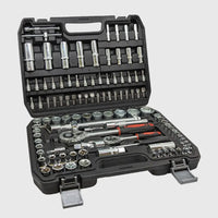 108-Piece Chrome Vanadium Socket Set – TorqueMaster