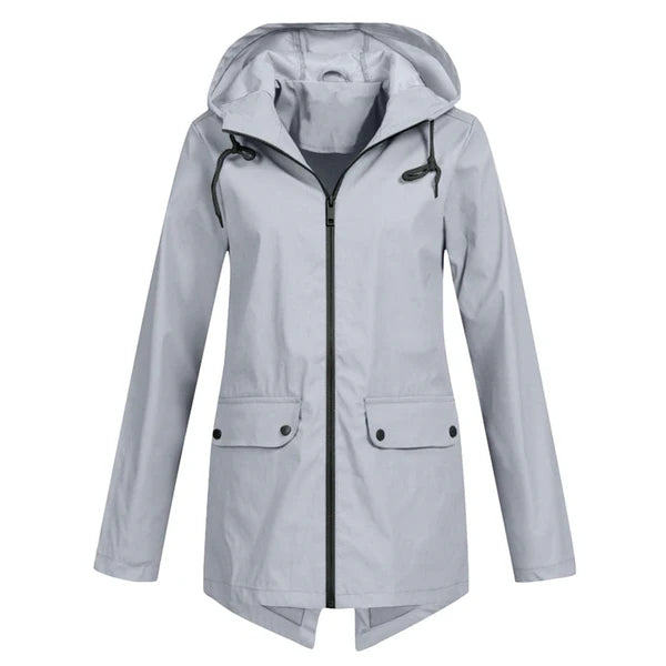 Trendy Dames Regenjas met Capuchon - Liora